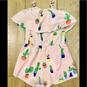 Cotton on Kids Pink Cactus Print Romper